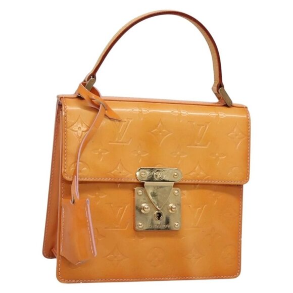 LOUIS VUITTON Vernis Spring Street Hand Bag Marshmallow Pink M91033 Auth 136363 - Picture 1 of 16